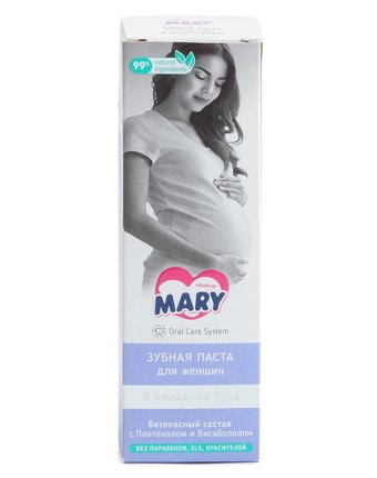 Зубная паста Mary для беременных женщин и кормящих грудью, 97 мл