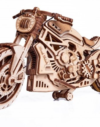 Миниатюра фотографии Wood trick механическая сборная модель мотоцикл dms
