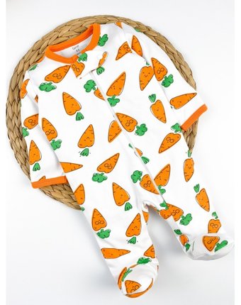 Миниатюра фотографии Carrot комбинезон-слип на молнии морковки