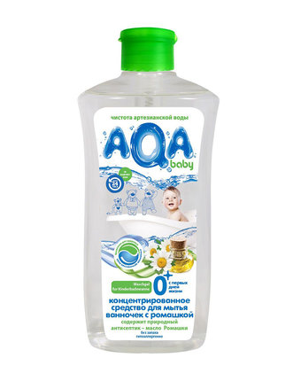 Миниатюра фотографии Средство-концентрат aqa baby для мытья ванночек с ромашкой, 500 мл