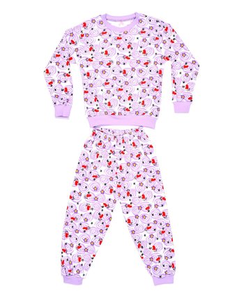 Миниатюра фотографии Пижама джемпер/брюки счастливая малинка