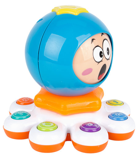 Музыкальная игрушка S+S Toys Осьминожка голубой