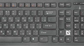 Миниатюра фотографии Defender комплект беспроводной клавиатура и мышь columbia c-775