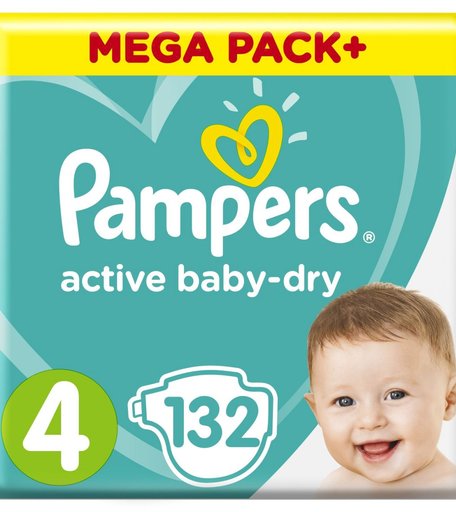 Подгузники Pampers Active Baby Dry (9-14 кг) шт.