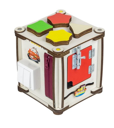 Куб развивающий Iwoodplay Мултицвет