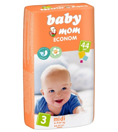 Подгузники BABY MOM ECONOM дышащие () шт.