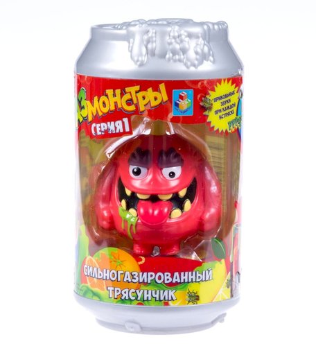 Игрушка со звуком 1Toy Газ-монстры Жирный Колин, 5.5 х 4.5 х 6.5 см