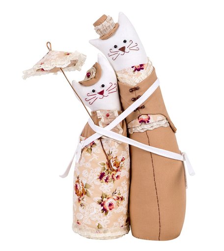 Набор для изготовления игрушки Miadolla Коты-обнимашки винтажные