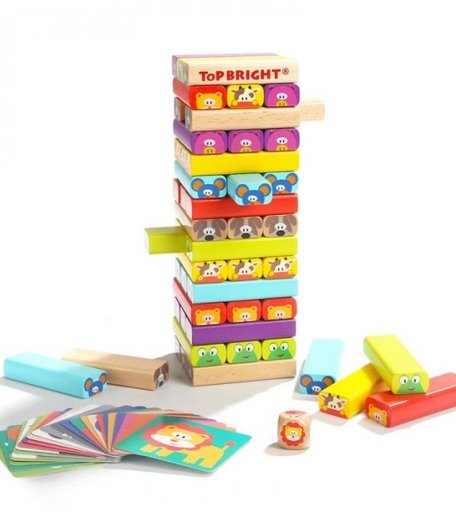 TopBright Настольная игра Дженга Животные