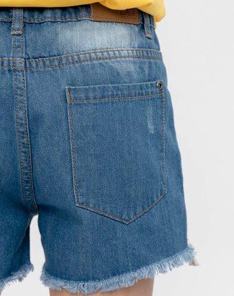 Миниатюра фотографии Синие джинсовые шорты button blue