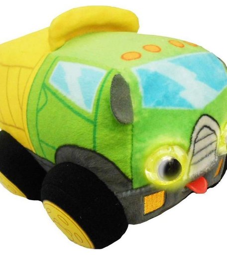 Мягкая игрушка 1Toy Биби Грузовичок 15 см цвет: зеленый/желтый