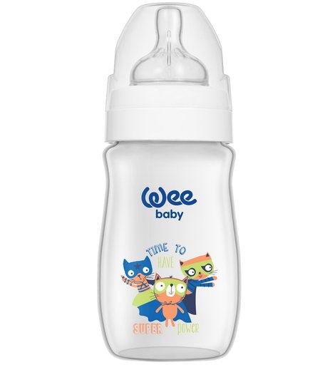 Бутылочка WeeBaby Plus Classic, с рождения, 250 мл