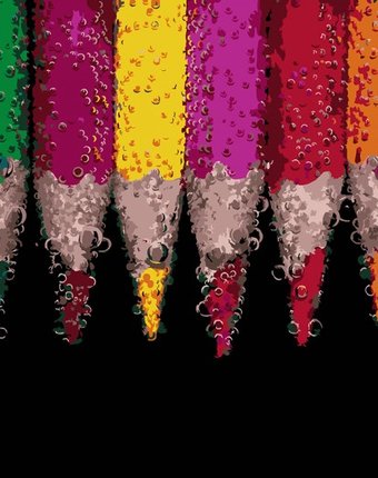 Фрея Набор для раскрашивания по номерам Цветные карандаши 40х30 см