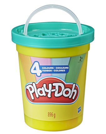 Миниатюра фотографии Масса для лепки play-doh 4 цвета (зеленый)