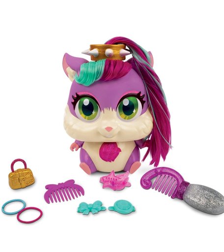 Игровой набор Хома Stars Cтильные питомцы Хомячок Хлоя с «растущими» волосами