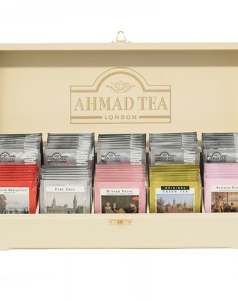 Ahmad Tea Подарочный набор чая Коллекция в деревянной шкатулке 100 пак.