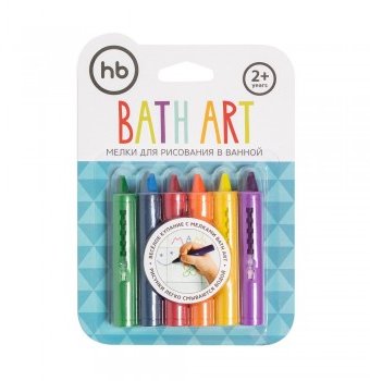 Миниатюра фотографии Мелки для рисования в ванной "bathhart" happy baby