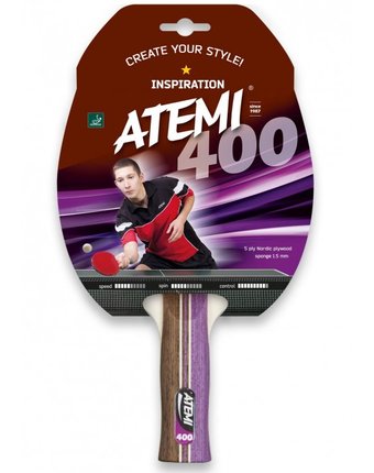 Миниатюра фотографии Atemi ракетка для настольного тенниса 400 an