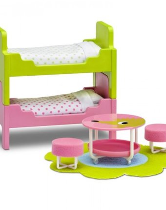 Миниатюра фотографии Lundby мебель для домика смоланд детская с 2 кроватями