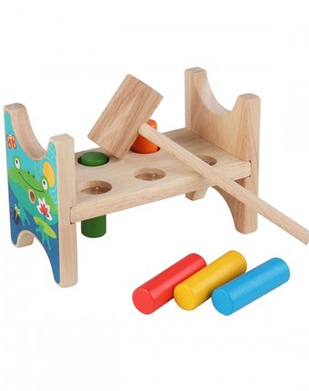 Деревянная игрушка Игрушки из дерева Стучалка гвозди-перевертыши