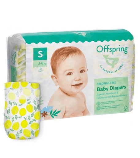 Подгузники Offspring Лимоны (3-6 кг) шт.