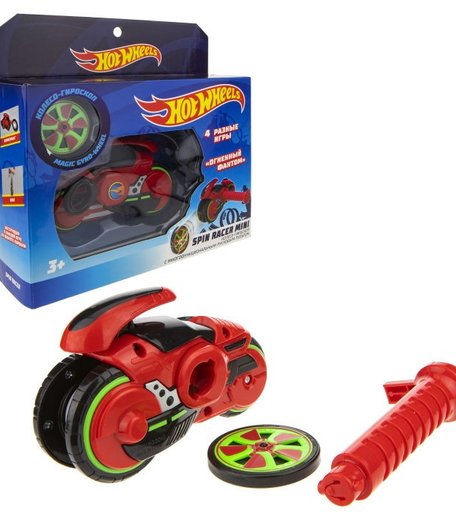Hot Wheels Игрушка Spin Racer mini Огненный Фантом