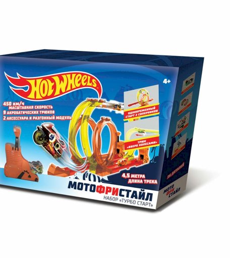 Автотрек 1Toy Hot Wheels Мотофристайл
