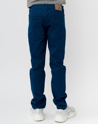 Темно-синие твиловые брюки Button Blue