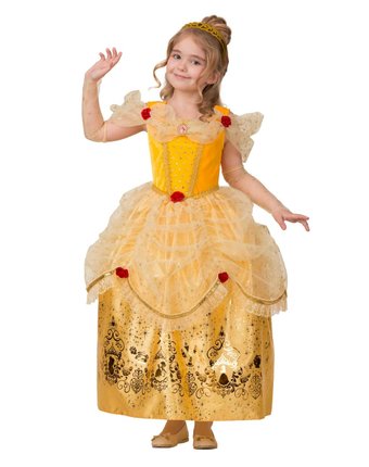 Миниатюра фотографии Карнавальный костюм батик принцесса белль