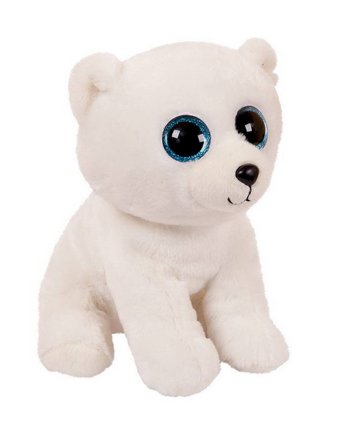 Миниатюра фотографии Мягкая игрушка abtoys медвежонок 24 см цвет: белый