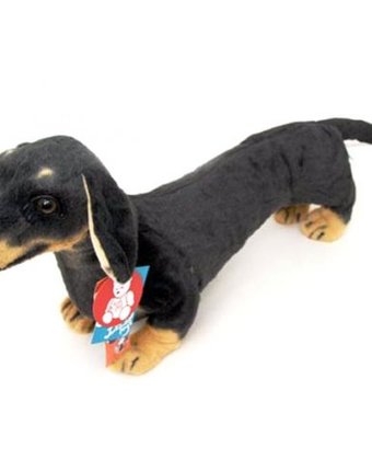 Миниатюра фотографии Мягкая игрушка magic bear toys такса 43 см цвет: черно-коричневый
