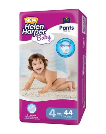 Трусики-подгузники Helen Harper Baby, р. 4, 8-13 кг, 44 шт