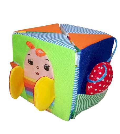 Игрушка мягконабивная Издательство Учитель Куб-раскрывашка 15х15 см