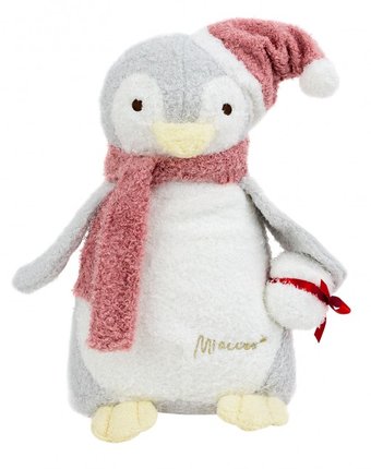 Миниатюра фотографии Мягкая игрушка kawaii factory игрушка-подушка пингвин санта 33 см