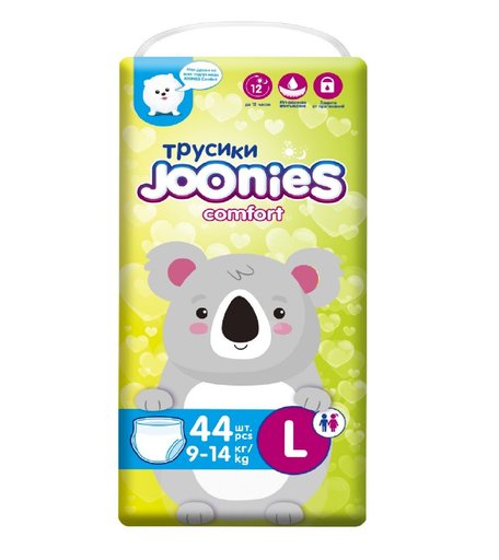 Трусики-подгузники Joonies Comfort, р. 4, 9-14 кг, 44 шт