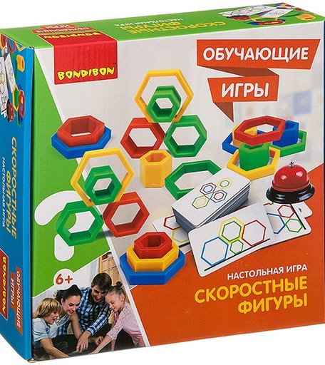 Bondibon Настольная игра Скоростные фигуры
