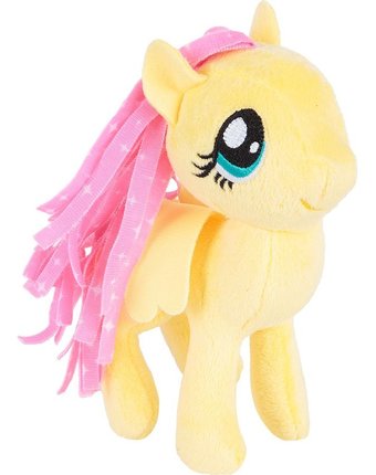 Миниатюра фотографии Мягкая игрушка my little pony маленькая плюшевая пони желтая 13 см