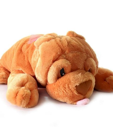 Мягкая игрушка Super01 Шарпей 40 см цвет: коричневый