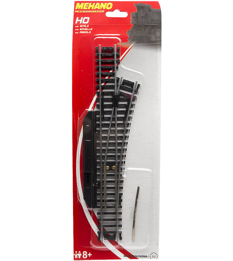 Стрелка механическая Mehano правая, 1:87 черный