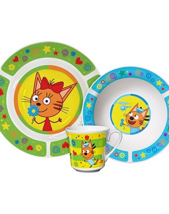 Миниатюра фотографии Набор посуды союзмультфильм три кота