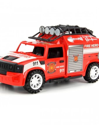 Миниатюра фотографии Veld co машинка фрикционная пожарная со светом и звуком 1:16