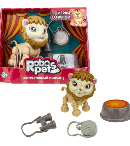 Интерактивная игрушка 1 Toy Robo Pets Артист цирка Лев