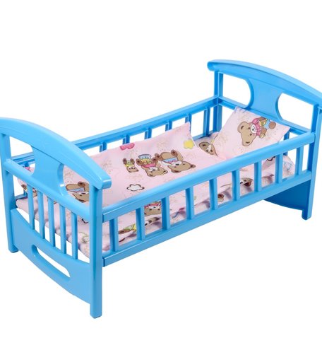 Мебель для кукол Кроватка для кукол с постелькой ГринПласт