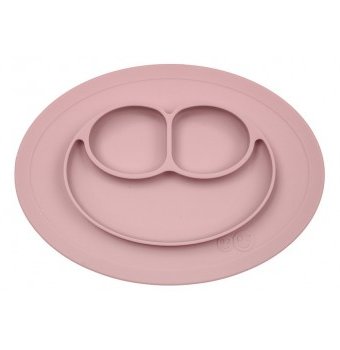 Силиконовая тарелка-плейсмат Ezpz Mini Mat, цвет: нежно-розовый