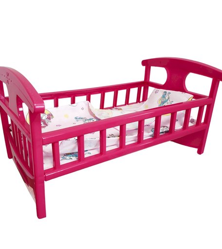 Мебель для кукол Кроватка с постелькой ГринПласт