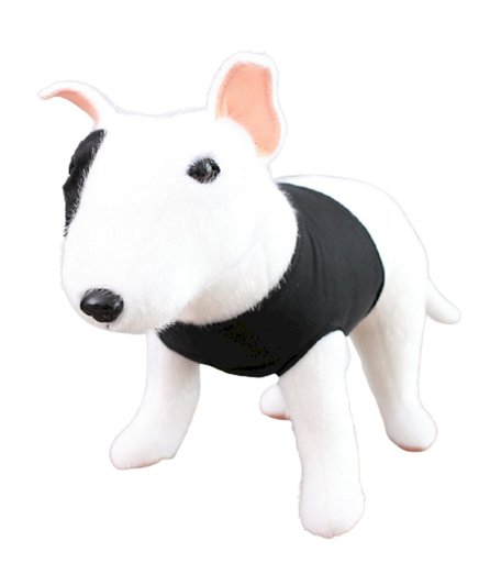 Мягкая игрушка Super01 Бультерьер 30 см цвет: белый