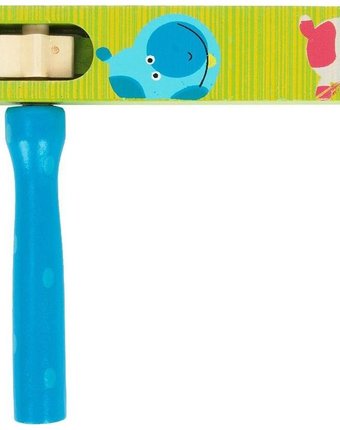 Миниатюра фотографии Музыкальная игрушка mapacha трещетка цвет зеленый/синий