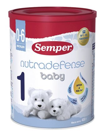 Молочная смесь Сэмпер Nutradefense 1 0-6 месяцев, 400 г