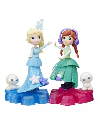 Disney Princess Холодное сердце Маленькая кукла на движущейся платформе-снежинке