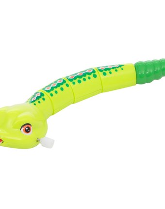Миниатюра фотографии Фигурка игруша змейка зеленая